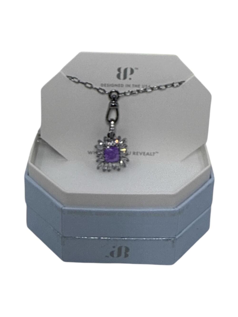 Bomb Party Never Not Beaming Necklace with Lab Created Iris Ice Crystal Pendant